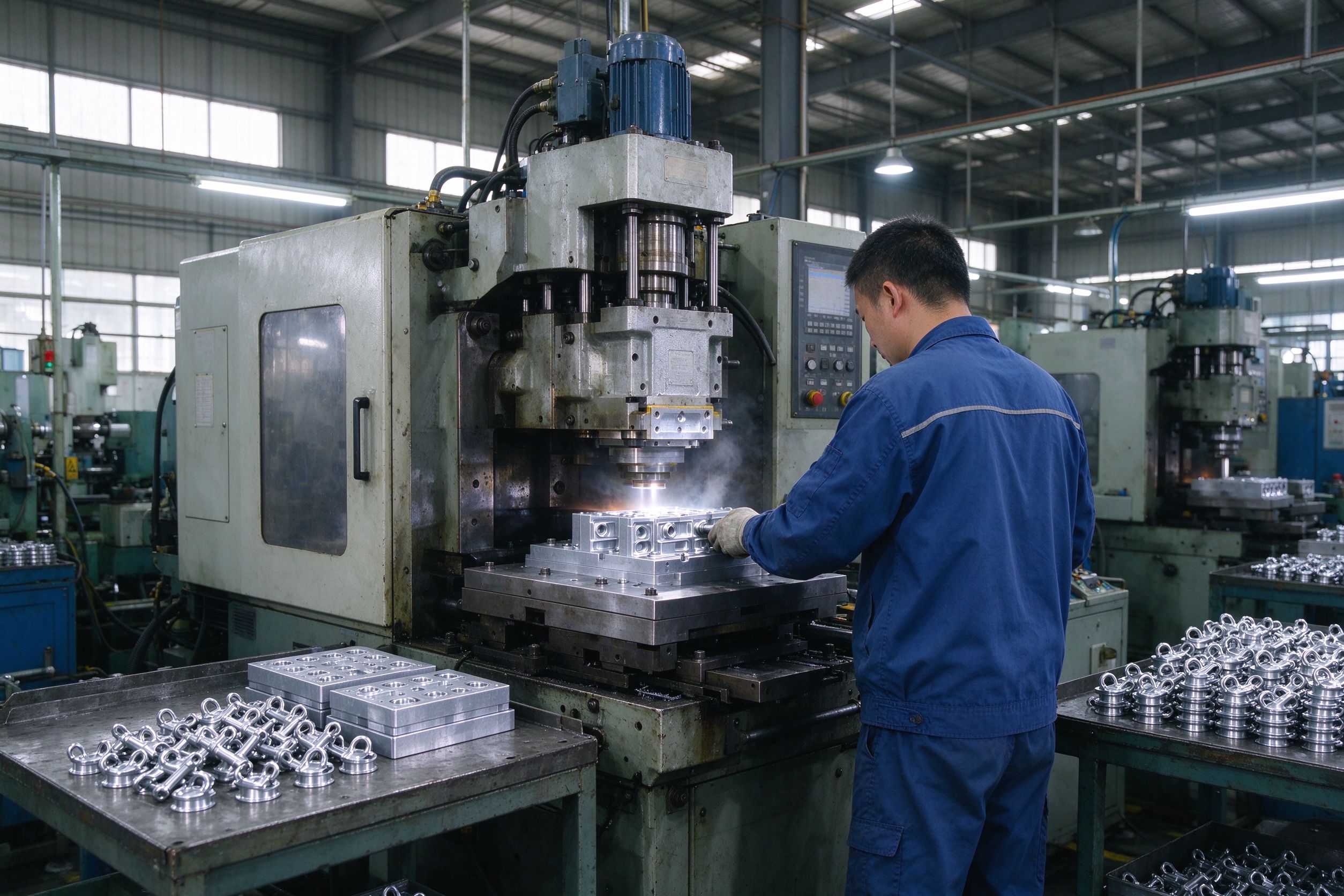 TAIZE factory workshop with die-casting machines